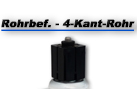 Transportgeräterollen mit Befestigung für 4-Kant-Rohre