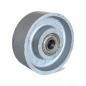 Preview: Loses Grauguss-Rad 150 mm, grau mit Kugellager