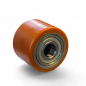 Preview: Lose Hubwagen-Gabelrolle 50 mm, Polyurethan, Kugellager