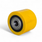 Preview: Lose Hubwagen-Gabelrolle, Polyurethan, gelb, Rad-Dm 85 mm, Artikel-Nr.: IAHK.085-70-20-EL70