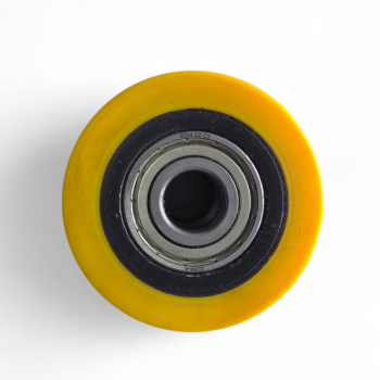 Preview: Lose Hubwagen-Gabelrolle, Polyurethan, gelb, Rad-Dm 85 mm, Artikel-Nr.: IAHK.085-70-20-EL70
