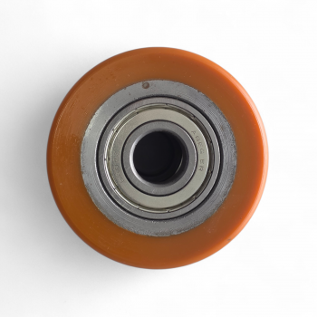 Preview: Lose Hubwagen-Gabelrolle, Polyurethan, orange, Rad-Dm 85 mm, Artikel-Nr.: IAHK.085-70-20-EL70