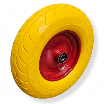 Polyurethan-Luft-Identischer Reifen 400 mm, gelb, pannensicher