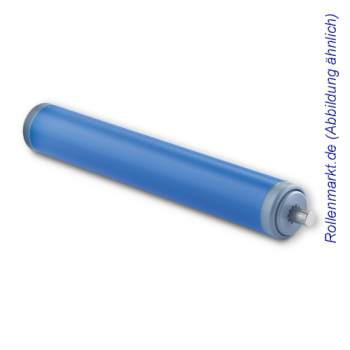 Standard Tragrolle, Kunststoff, blau, Ø 20 mm, EL=200 mm mit Federachse 8 mm
