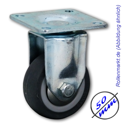 Torbockrolle, Stützrolle, Drm. 80 mm, Gummirad, TK 50 kg - Burkhardt Torbockrolle, Stützrolle, Drm. 80 mm, Gummirad, TK 50 kg - Burkhardt