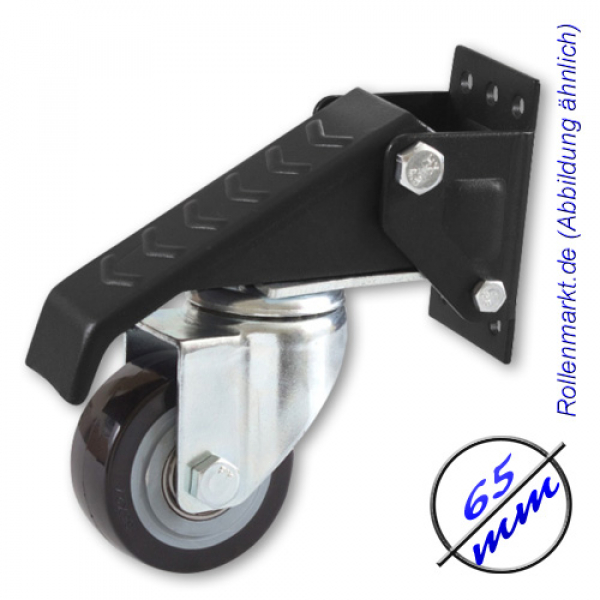 Rollenmarkt.de - Workbenchcaster Heberolle 65 mm PVC-Rad | Set 4 Stück