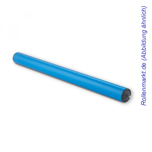 Standard Tragrolle, Kunststoff, blau, Ø 50 mm, EL=400 mm mit Federachse 8 mm