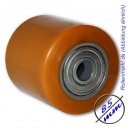 Lose Hubwagen-Gabelrolle, Polyurethan, Rad-Dm 85mm, Artikel-Nr.: IAHK.085-90-20-EL90