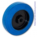 Loses Elastik-Vollgummirad 125 mm, blau